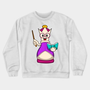 Chess piece Queen at Chess Crewneck Sweatshirt